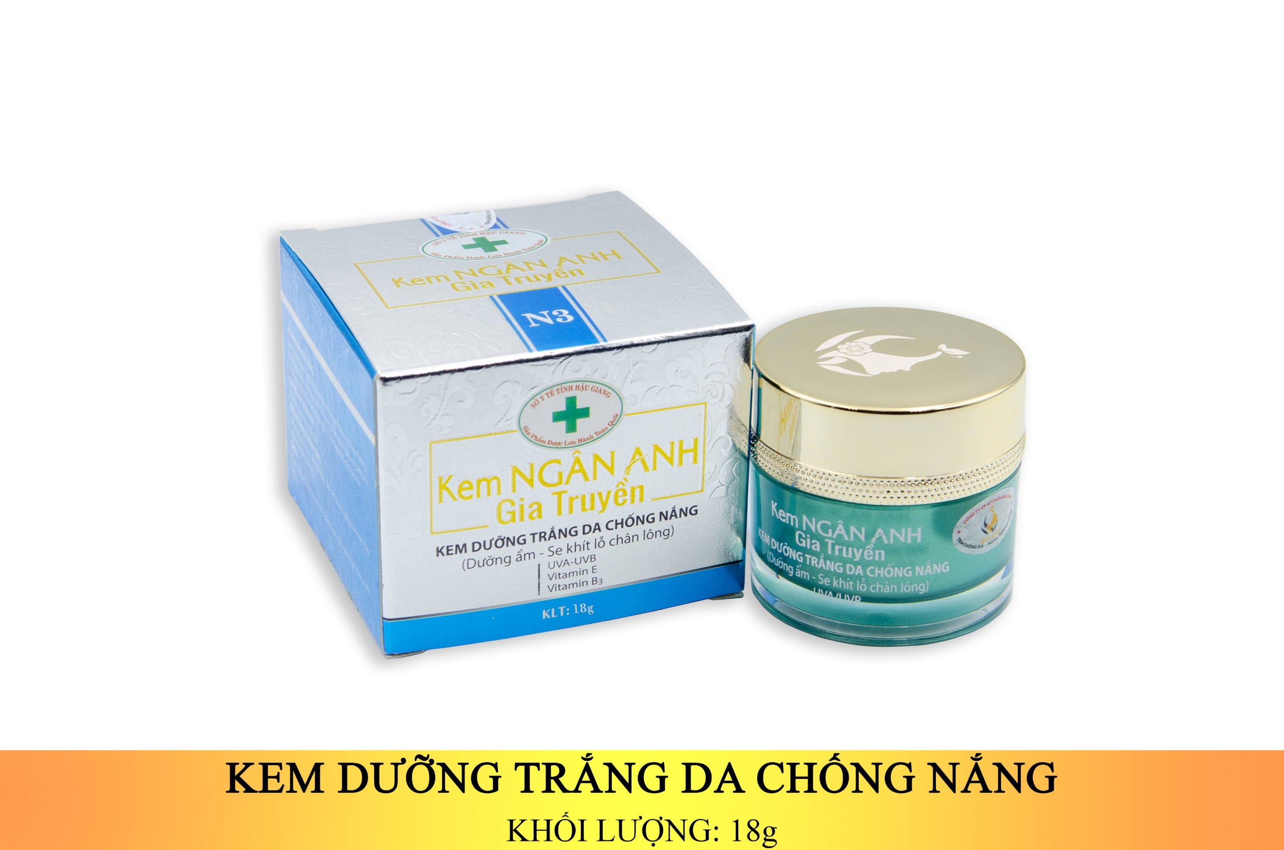 KEM NGÂN ANH TRẮNG DA CHỐNG NẮNG 18G