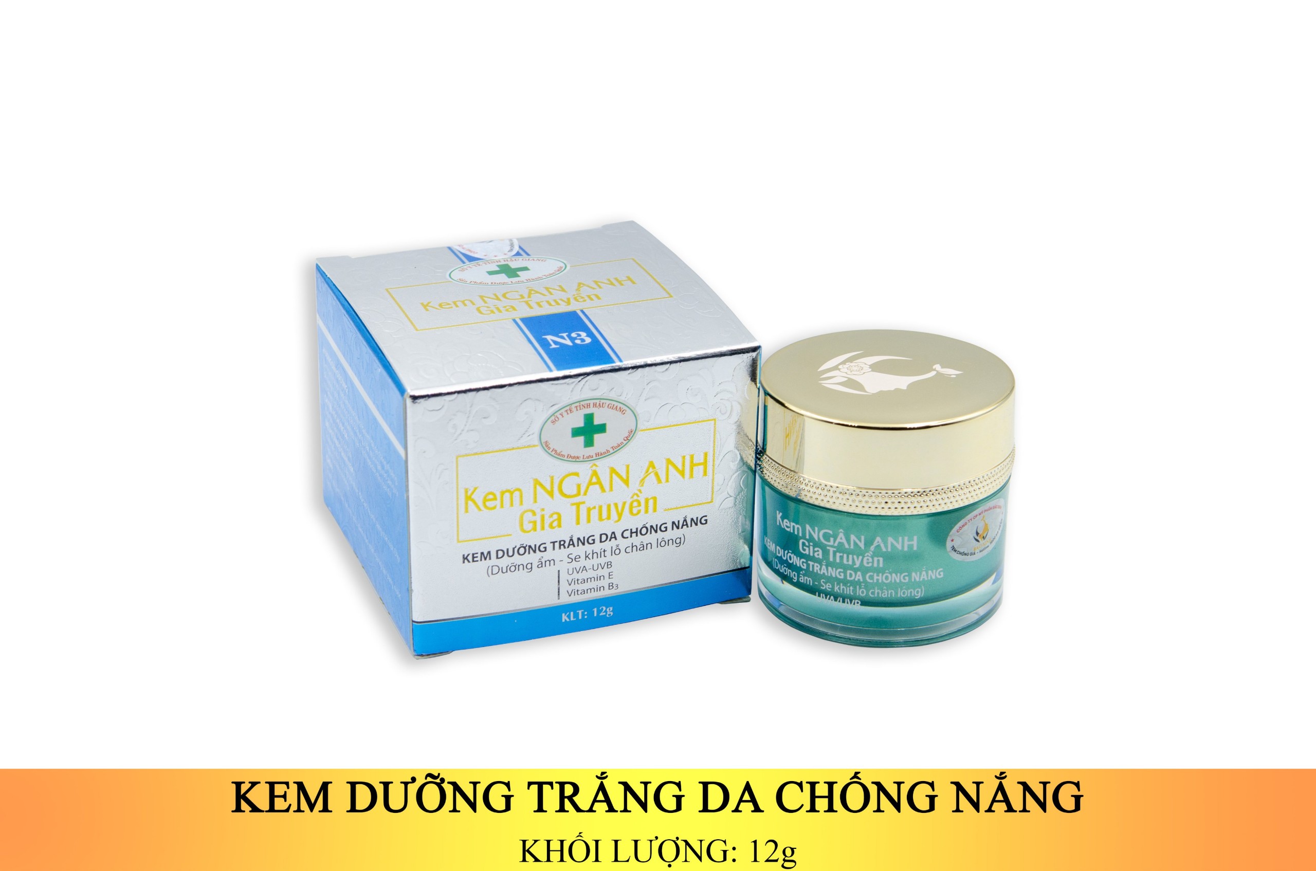 KEM NGÂN ANH TRẮNG DA CHỐNG NẮNG 12G