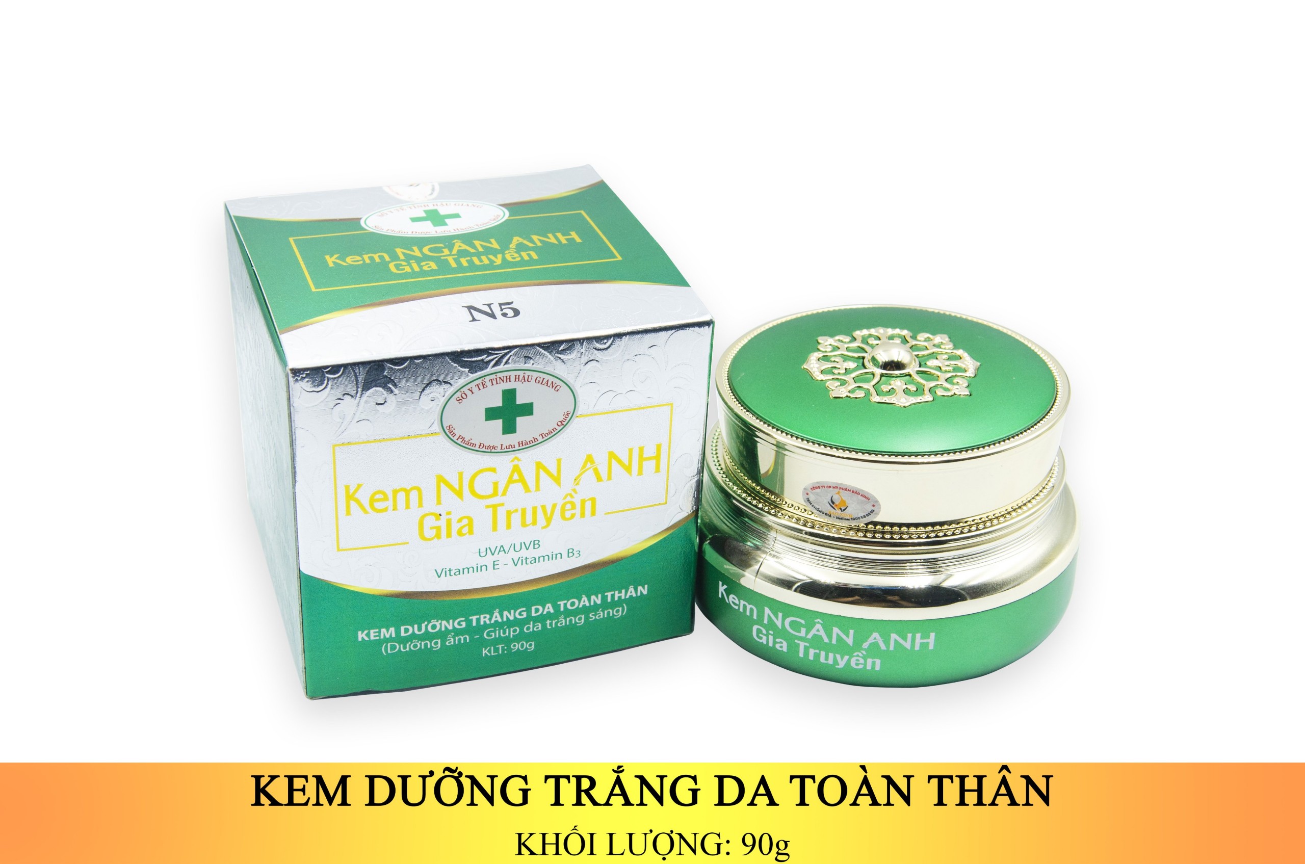 KEM NGÂN ANH DƯỠNG TRẮNG DA TOÀN THÂN 90G