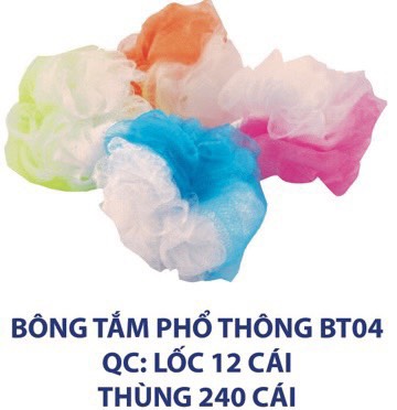 BÔNG TẮM LƯỚI PHỔ THÔNG BT04