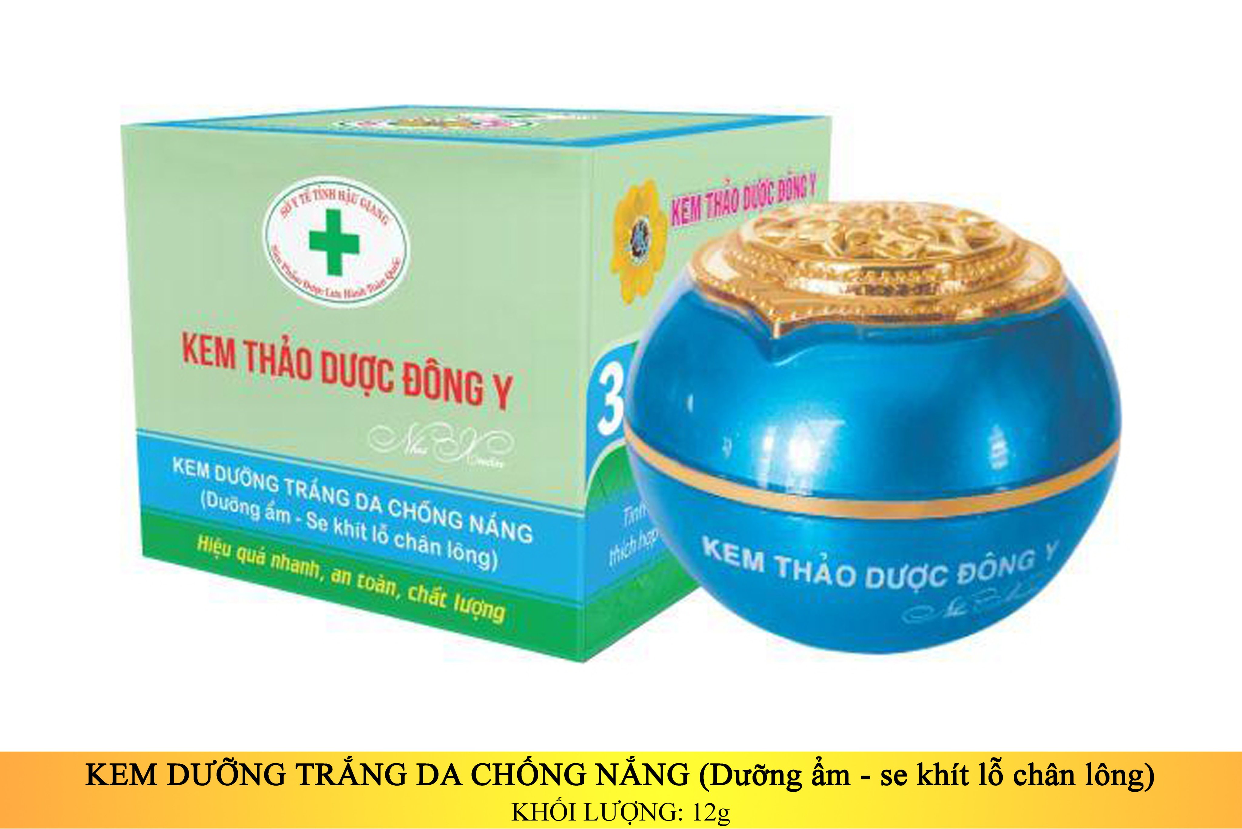 KEM THẢO DƯỢC ĐÔNG Y - DƯỠNG TRẮNG DA CHỐNG NẮNG 12G