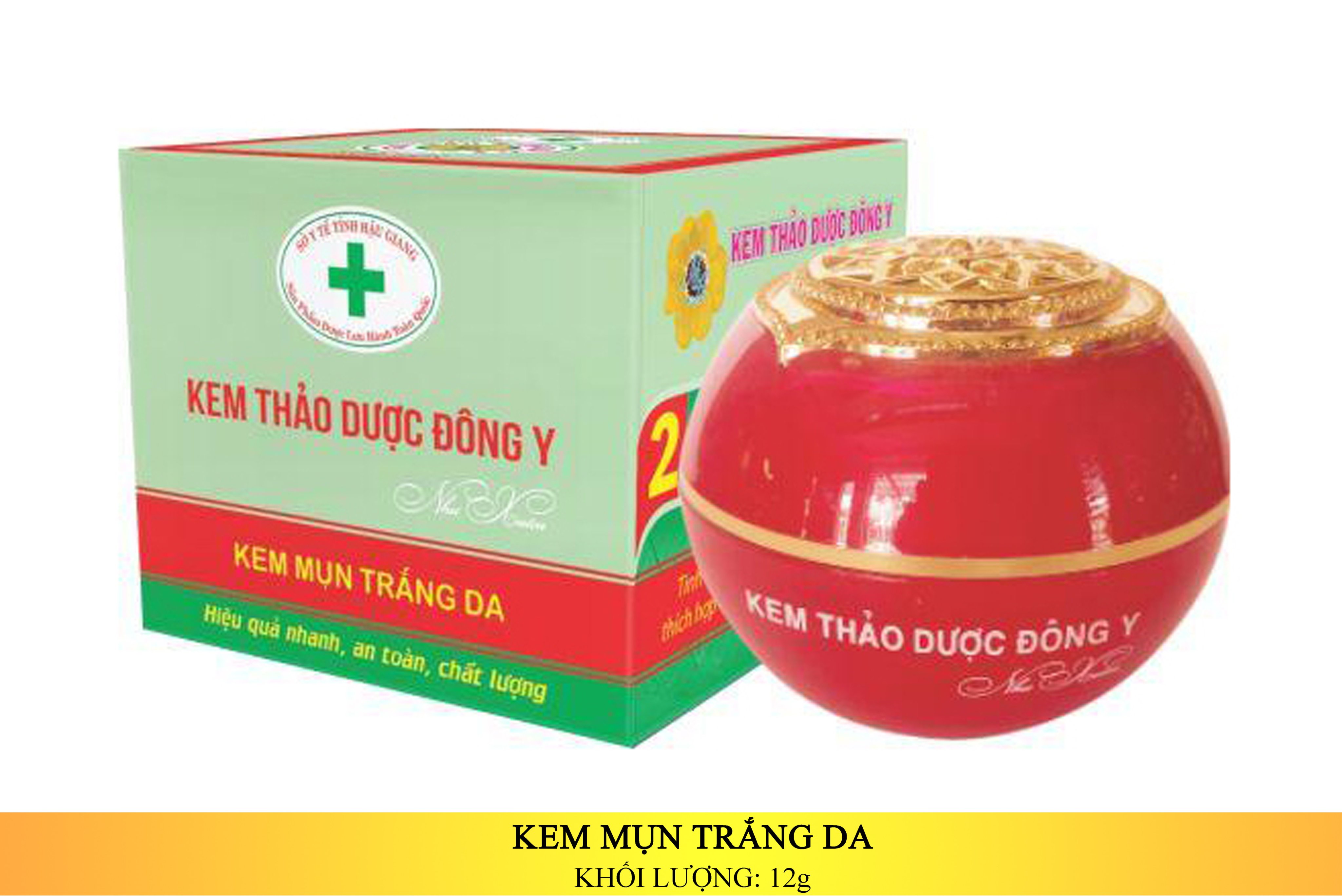 KEM THẢO DƯỢC ĐÔNG Y - MỤN TRẮNG DA 12G