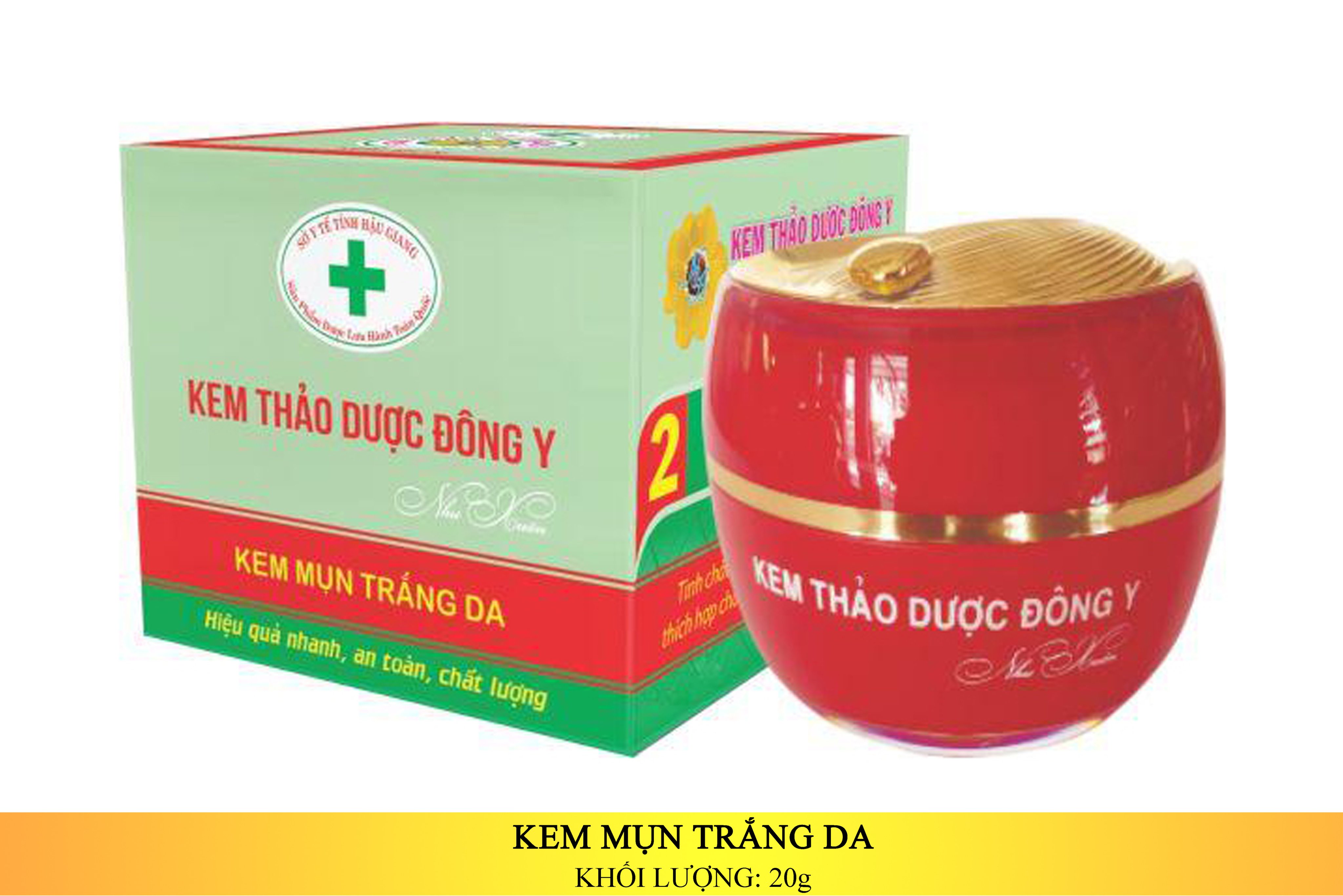 KEM THẢO DƯỢC ĐÔNG Y - MỤN TRẮNG DA 20G