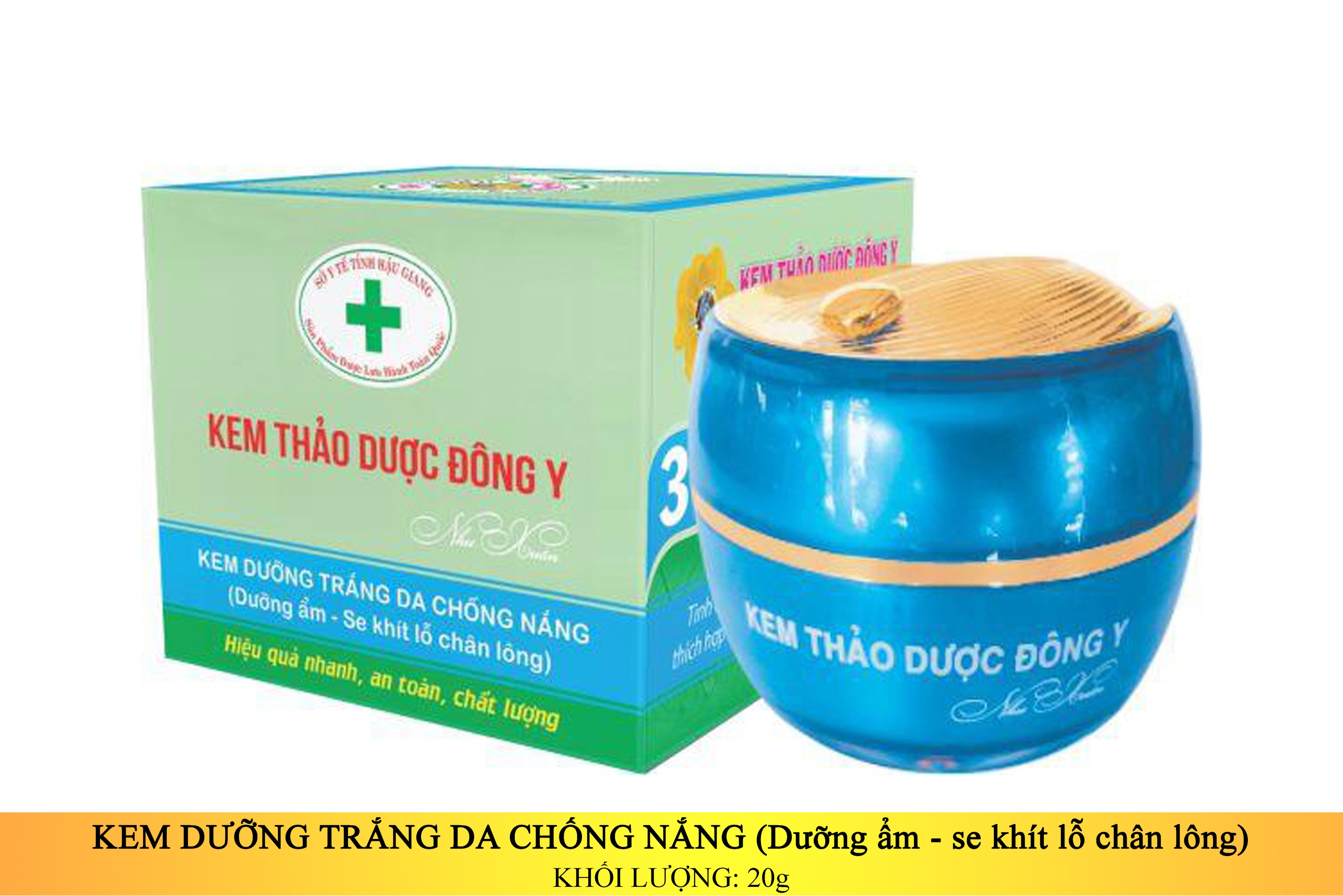 KEM THẢO DƯỢC ĐÔNG Y - TRẮNG DA CHỐNG NẮNG 20G