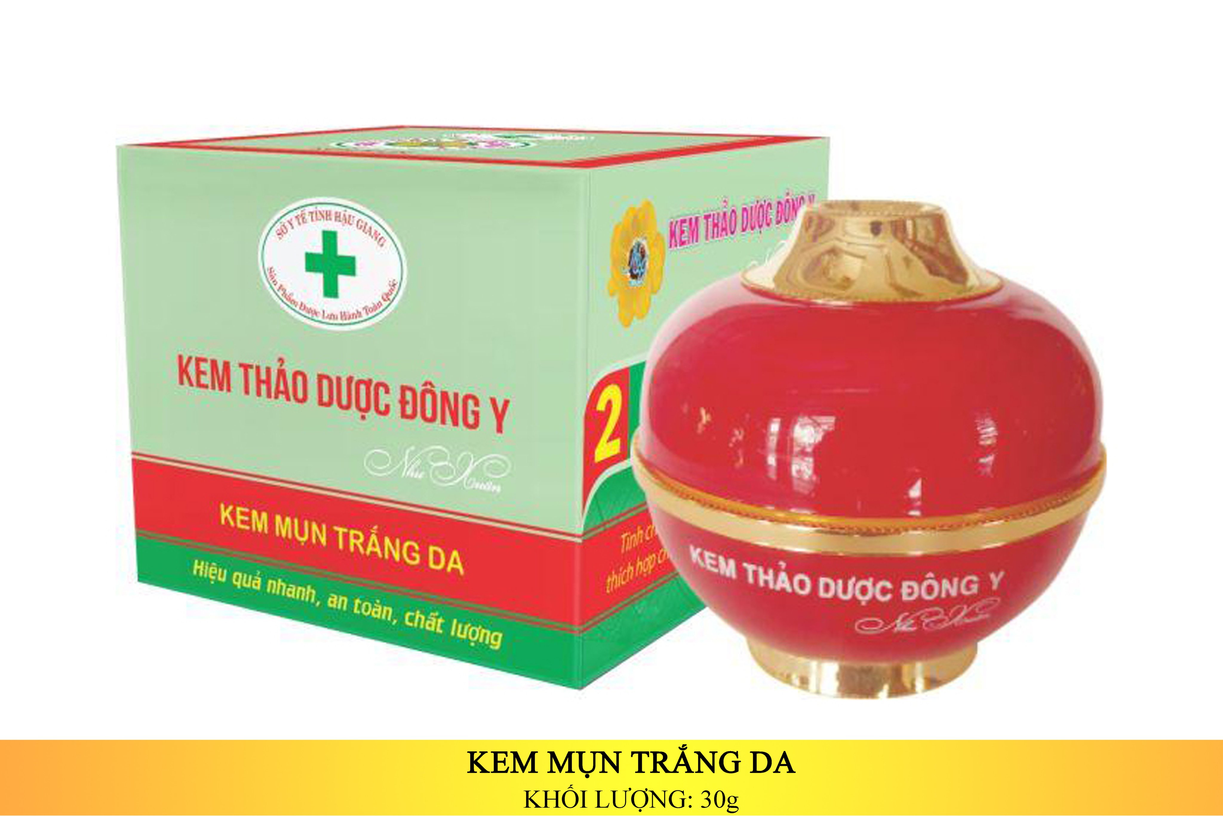 KEM THẢO DƯỢC ĐÔNG Y - MỤN TRẮNG DA 30G