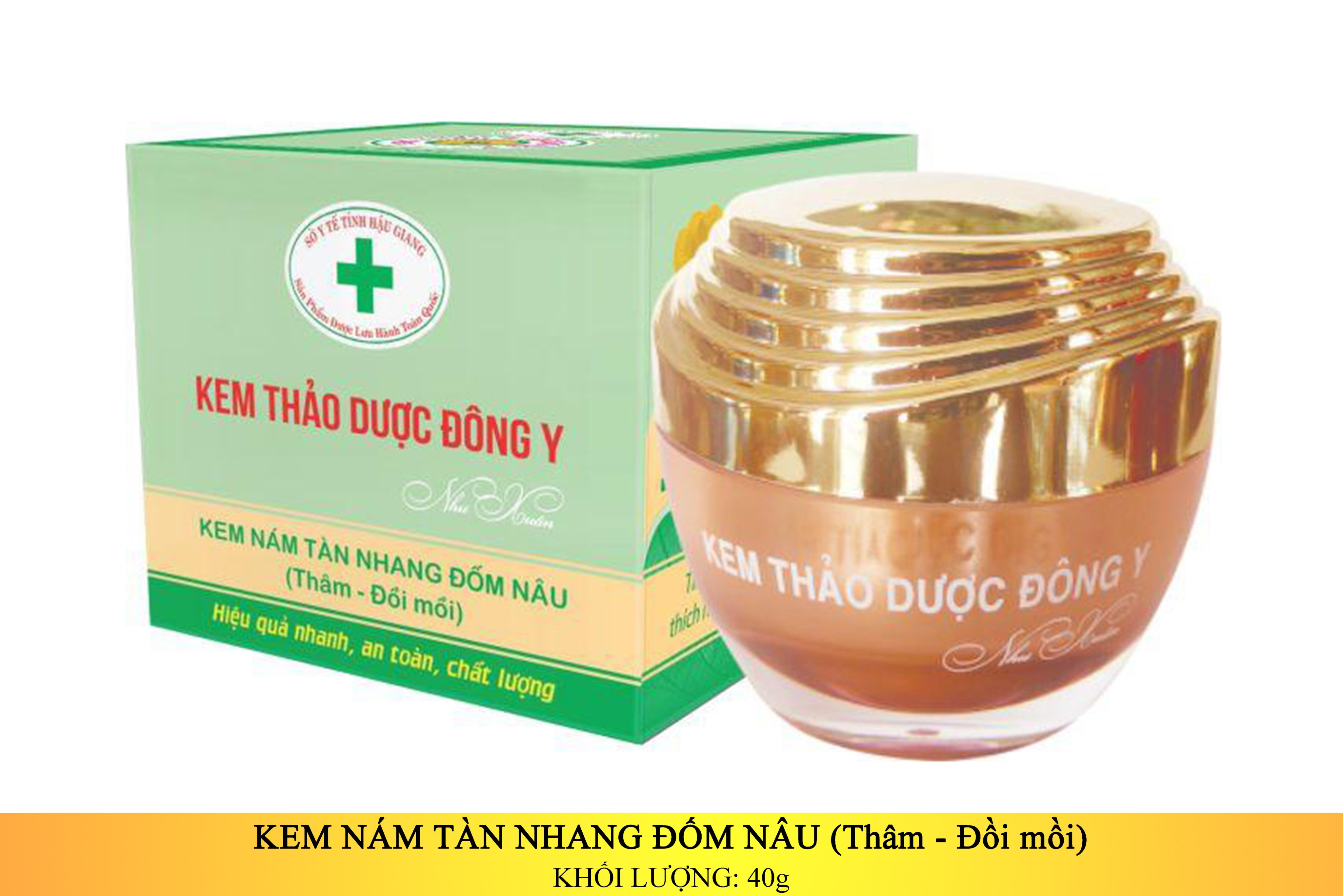 KEM THẢO DƯỢC ĐÔNG Y - NÁM TÀN NHANG ĐỐM NÂU 40G