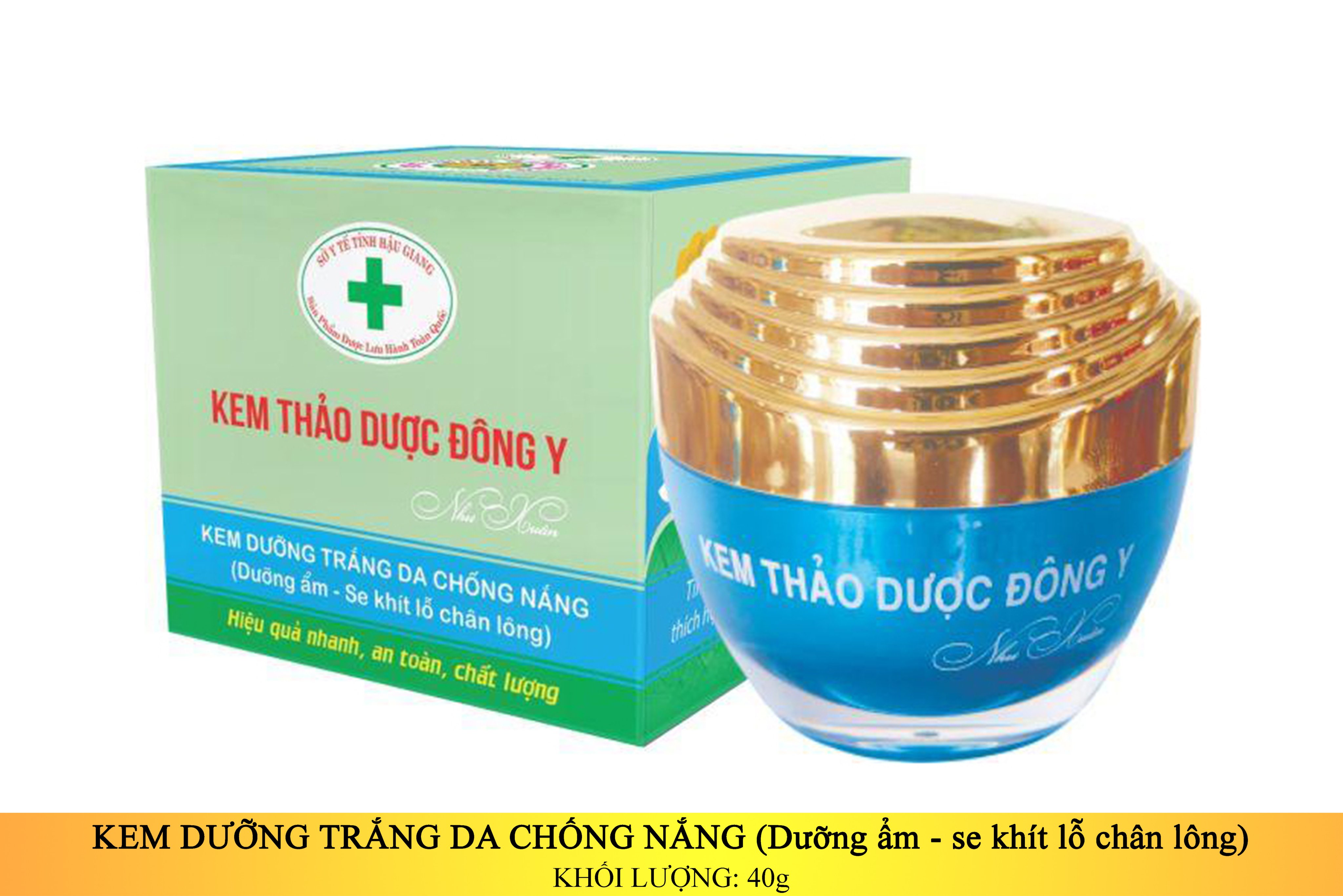 KEM THẢO DƯỢC ĐÔNG Y - DƯỠNG TRẮNG DA CHỐNG NẮNG 40G