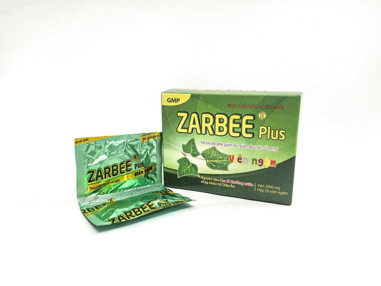 VIÊN NGẬM HO ZARBEE PLUS (HỘP 20 VIÊN)