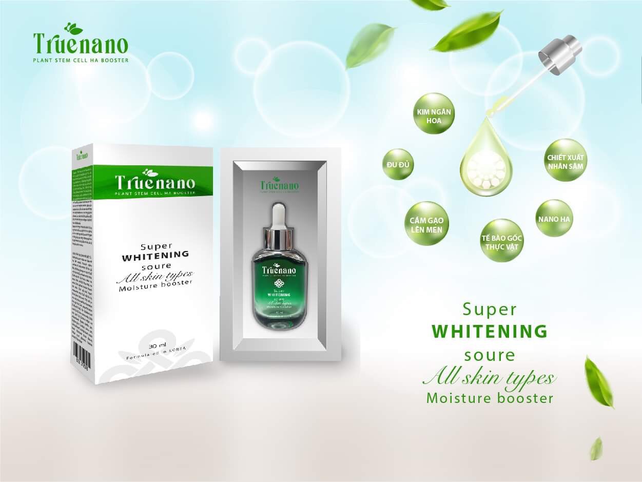 SERUM TRẮNG VÀ CĂNG BÓNG DA TRUENANO (30ML)