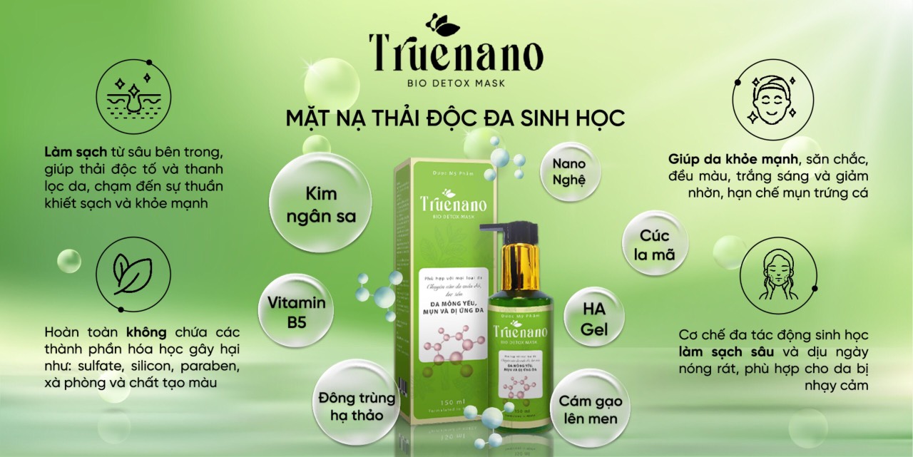 ĐẮP MẶT ĐA SINH HỌC THẢI ĐỘC TRUENANO BIO DETOX (150ML)